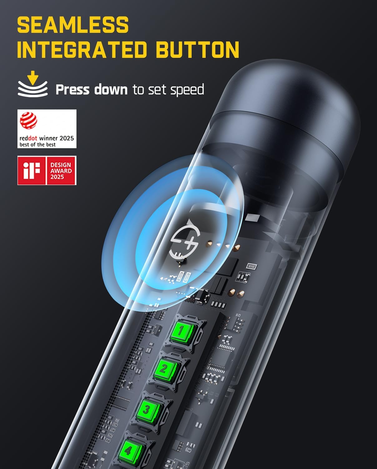 Fanttik F2 Master Mini Cordless Rotary Tool Kit 4V, NeoPulse Motor, 5 Variable Speed, 25000 RPM, Revostor Hub, 35 Accessories, Power Tool for Sanding, Polishing, Drilling, Carving, DIY Crafts - Image 2