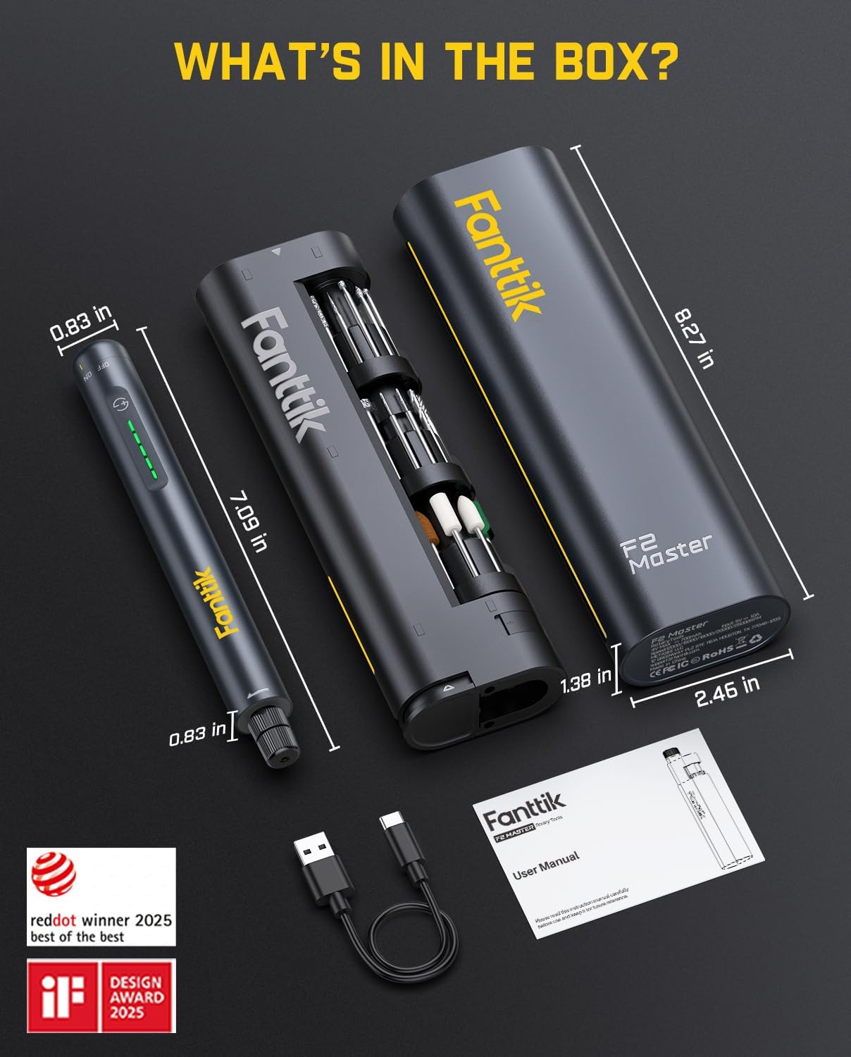 Fanttik F2 Master Mini Cordless Rotary Tool Kit 4V, NeoPulse Motor, 5 Variable Speed, 25000 RPM, Revostor Hub, 35 Accessories, Power Tool for Sanding, Polishing, Drilling, Carving, DIY Crafts - Image 9