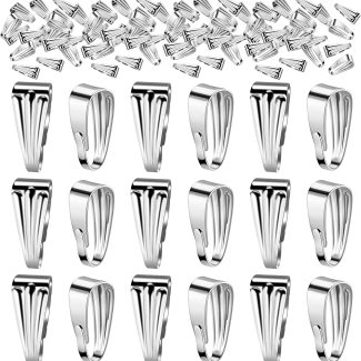 Prasacco 200pcs Pendant Clasps & Connectors for Jewelry Making