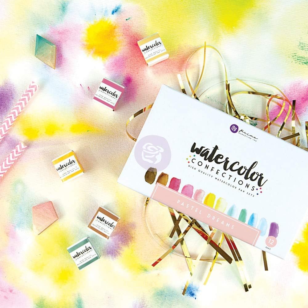 Prima Watercolor Confections Watercolor Pans 12/Pkg - Pastel Dreams 655350590253 - Image 2